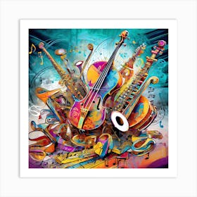 Music Instruments 1 Art Print