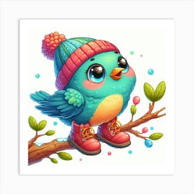 Winter Bird Art Print