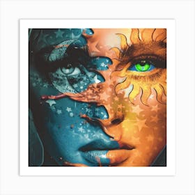 Face Of The Sun Art Print