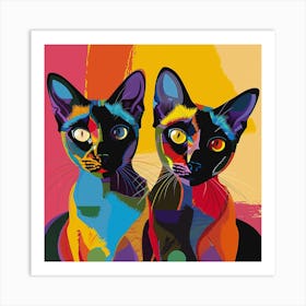 Kisha2849 Burmese Cats Colorful Picasso Style No Negative Space E5ecca81 1b66 4715 8291 605af49d9376 Art Print