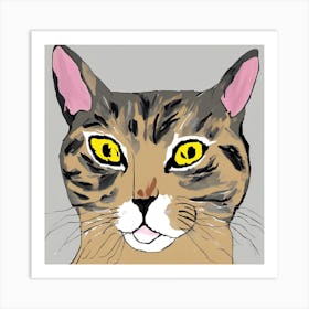 Cat Portrait #1 Art Print