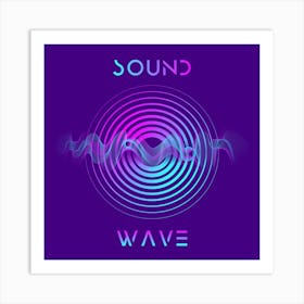 Abstract Sound Wave 3 Art Print