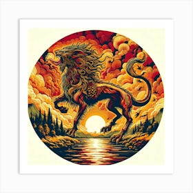 Sunset Saga 3 Art Print