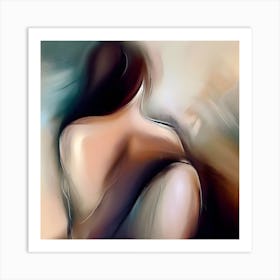 Abstract - Nude Woman Art Print