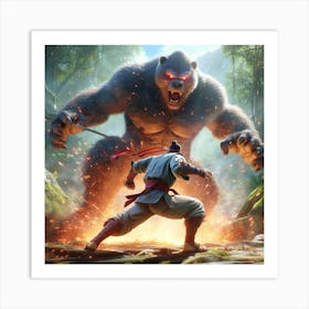 Kung Fu Fighting Art Print