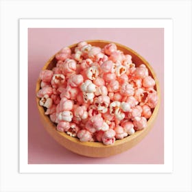 Pink Popcorn Art Print