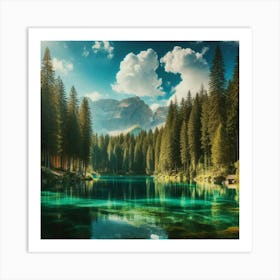 Lake In The Mountains 47 Art Print