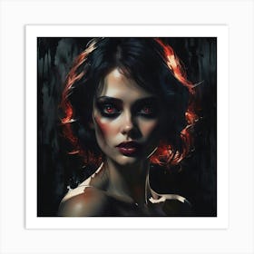 Vampire Girl 2 Art Print