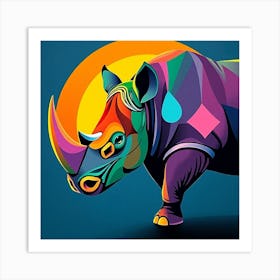 Rhino 6 Art Print