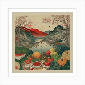 Chinese Landscape Art Print