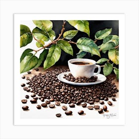 Coffee Beans 220 Art Print