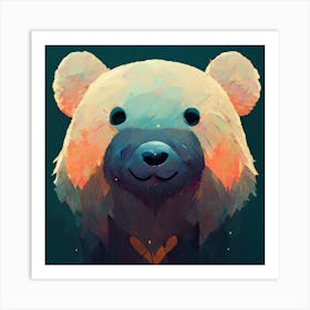 Cute bear Art Print
