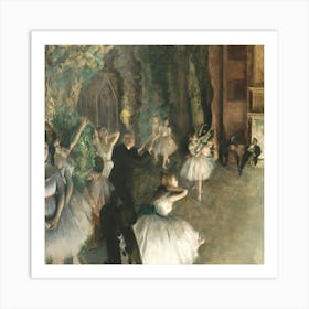 Ballet Class By Edgar Degas Art Print