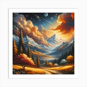 Landscape Painting 27 Art Print