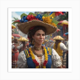 Colombian Festivities Trending On Artstation Sharp Focus Studio Photo Intricate Details Highly (10) Art Print