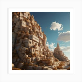 City On A Hill 1 Art Print