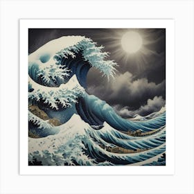 Great Wave Off Kanagawa 11 Art Print