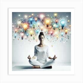 Meditation - Meditation Stock Videos & Royalty-Free Footage 1 Art Print