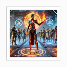 A Sci Fi Themed Scene Depicting Kaida Ashheart Sho Art Print