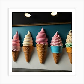 Default Create Unique Design Of Ice Cream Store Wall Art 2 Art Print