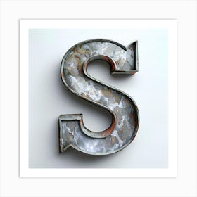 Rusty Letter S Art Print