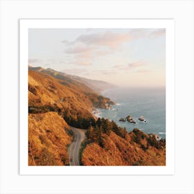 Road Along California Coast Art Print