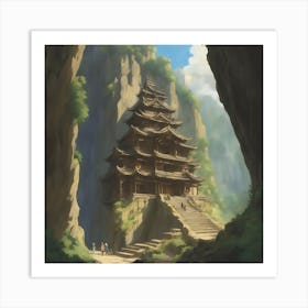 Mountain Temple 2 Art Print