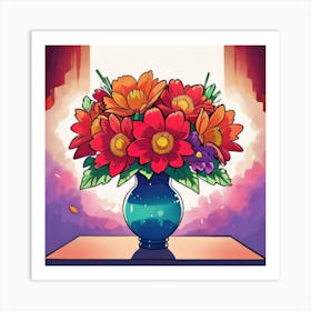 Flowers In A Vase Art Print