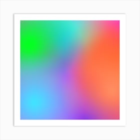 Abstract Colorful Background 21 Art Print