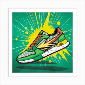 Retro Sneakers Art Print