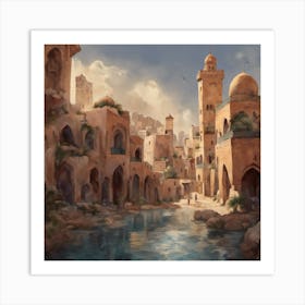 traditional arabic cities Art Print