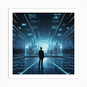 Futuristic City 6 Art Print