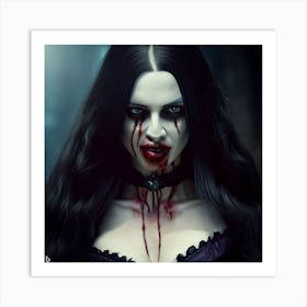 Vampire Woman Art Print