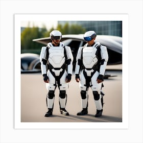 Futuristic Soldiers Art Print