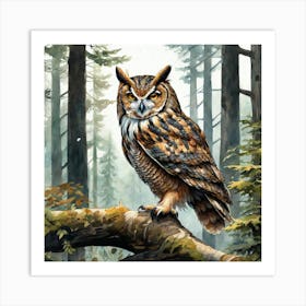 Great Horned Owl 15 Art Print