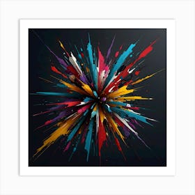 Emotional Spectrum Explosion Art Print