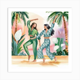 Tropical Dance Art Print