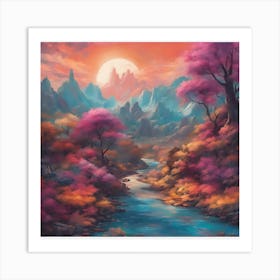 Beautiful artistic painting Art Print