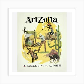 Arizona Delta Air Lines Art Print