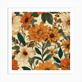 Floral Pattern Art Print