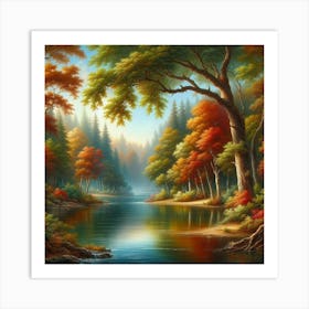 Autumn Forest 19 Art Print