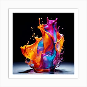 Splash Of Color 1 Art Print