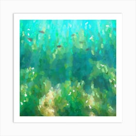 Green water Art Print