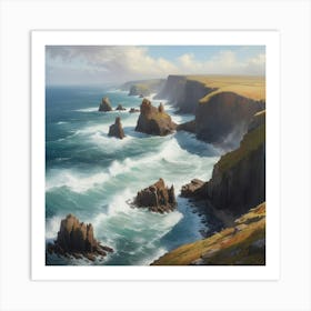 Coast Of Ireland paintings art print Art Print