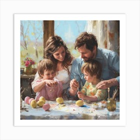 Easter Family 1 Art Print