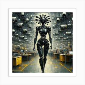 Robot Woman 13 Art Print