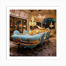 Car Dining Room Art Print