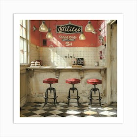 Old Fashioned Diner Art Print