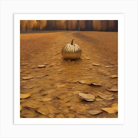 Land-Art, Golden Autumn Art Print