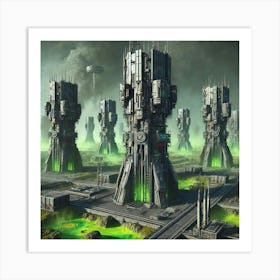 Sentry Towers Art Print